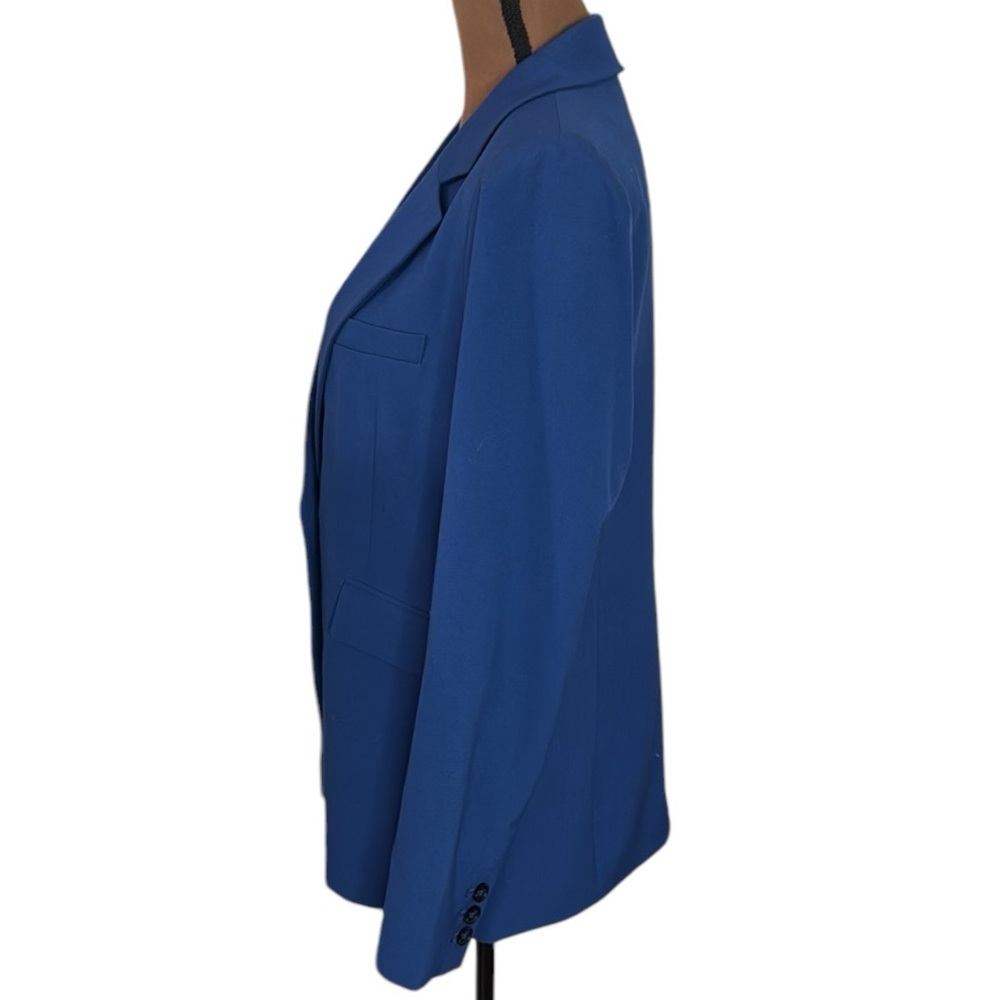 Bar Iii Solid Blue Notched Lapel One Button Blaze… - image 5